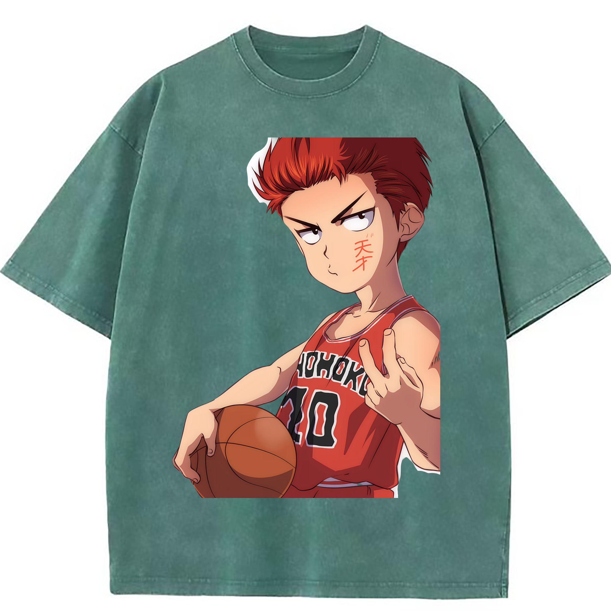 （画像用） SLAM DUNK／スラムダンク 綿100% ヴィンテージ風 半袖Tシャツ（フロントプリント）